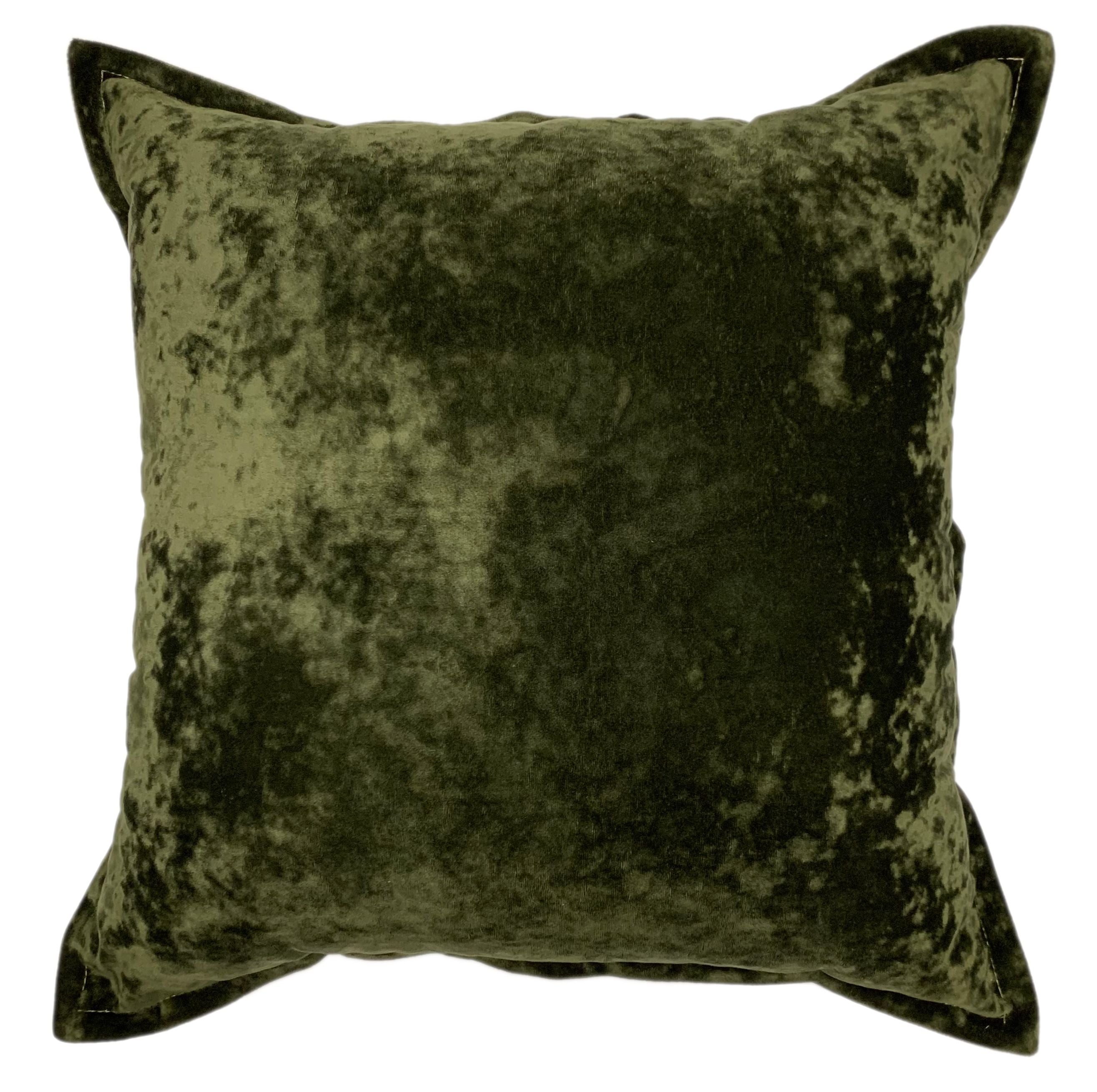 Crushed Olive Cushion - MHF Decor-Delights
