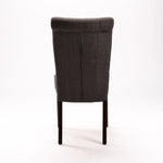 Fabric Chesterfield Dining Chair (Dark Grey) - MHF Decor-Delights