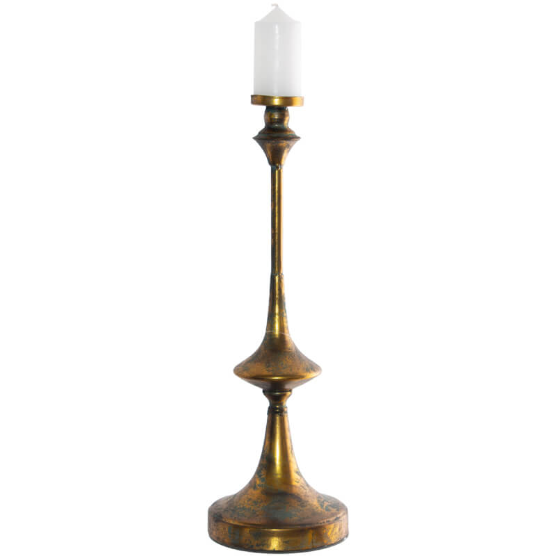 Rustic Gold Candle Holder (46 cm) - MHF Decor-Delights