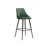Alison Velvet Barstool (Available in Forest Green, Navy or Grey) - MHF Decor-Delights