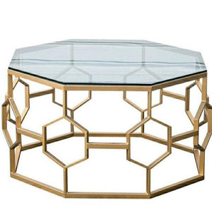 Karush Coffee Table (Clear Glass)