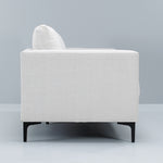 Chrismar Fabric 3 x Seater (Creme/Black legs) - MHF Decor-Delights
