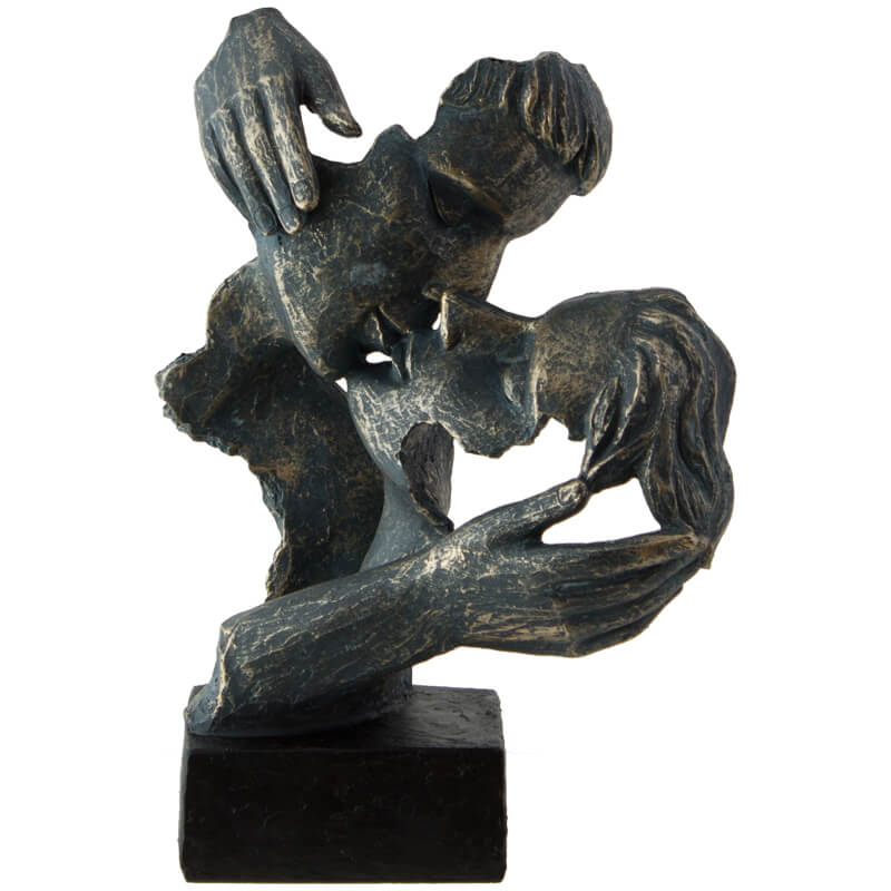 Lovers Kissing Statue (28cm) - MHF Decor-Delights