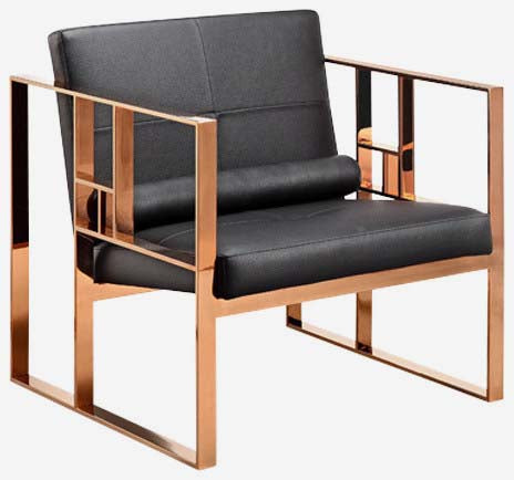 Morgan LUX Occasional Chair (Rose Gold Frame) - MHF Decor-Delights