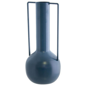Ponto Matt Blue Vase (25 x 11 cm) - MHF Decor-Delights