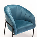 St. Luke Velvet Occasional Chair (Available in Cream and Petrol Blue) - MHF Decor-Delights