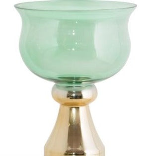 Gold and Mint Vase (25 cm) - MHF Decor-Delights