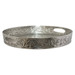 Silver Moroccan collar tray (40 Depth) - MHF Decor-Delights