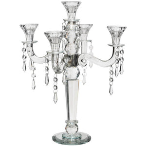 Monica 5 Arm Crystal Candle Holder (42 cm) - MHF Decor-Delights