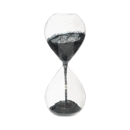 Glitter Black Hour Glass (24 cm) - MHF Decor-Delights