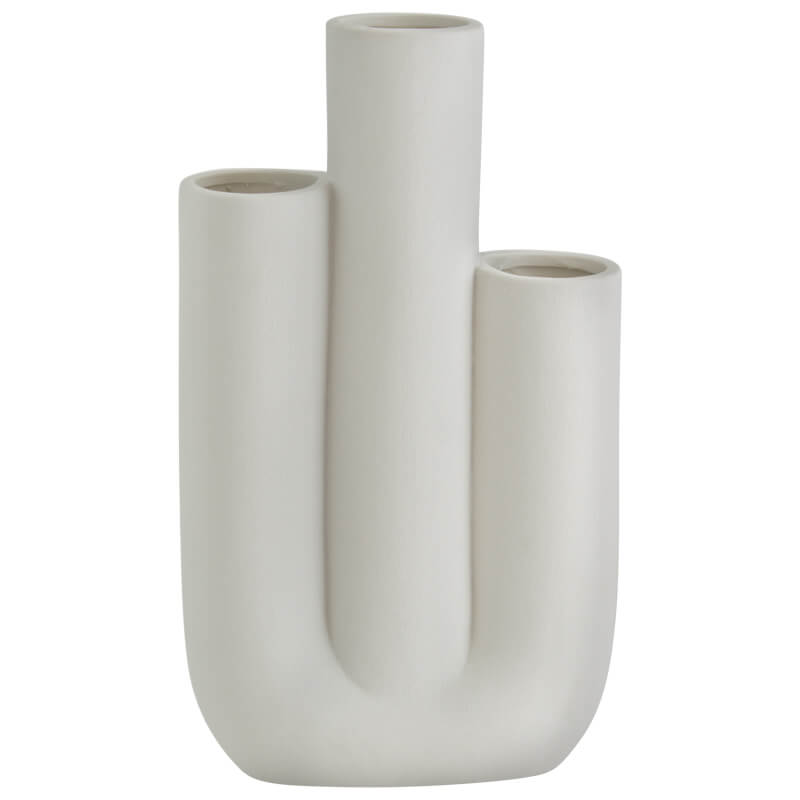 Three Pipe Ceramic Vase (16 x 7 x 28cm) - MHF Decor-Delights