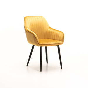 Kikky Velvet Dining Chair (Available in Mustard, Teal and Navy) - MHF Decor-Delights