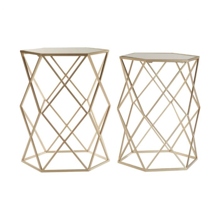 Augustine Side Tables Per Set (Gold) - MHF Decor-Delights