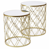 Manhattan Side tables (Available in Gold and Silver Per Set) - MHF Decor-Delights