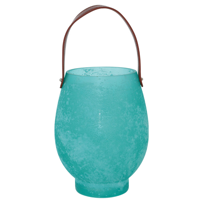 Turquoise
Lantern/Leather Handle (32 cm) - MHF Decor-Delights