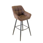 Quintin Fabric Barstool (Available in Brown and Grey) - MHF Decor-Delights