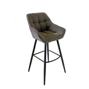Quintin Fabric Barstool (Available in Brown and Grey) - MHF Decor-Delights