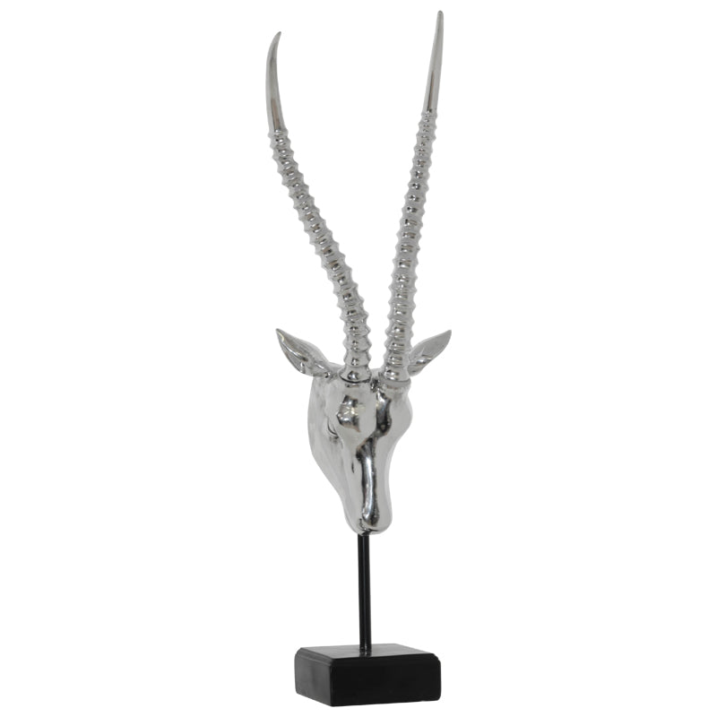Antelope Statue (Silver) 78 cm - MHF Decor-Delights