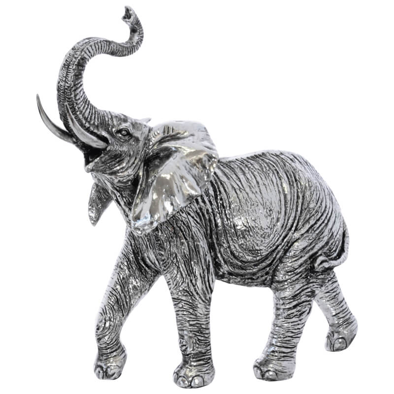Elephant (Silver) 28 x 26 cm - MHF Decor-Delights