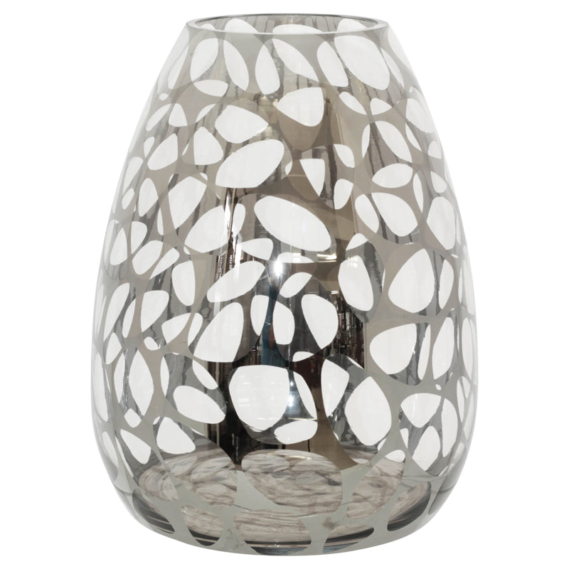 Leopard Print Vase (Silver/Clear) - MHF Decor-Delights