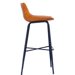 Caisley Leather Bar Stool - MHF Decor-Delights
