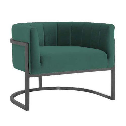 Claudette Sofa Chair in Black Frame (Available in Taupe, Bottle Green and Turquoise) - MHF Decor-Delights